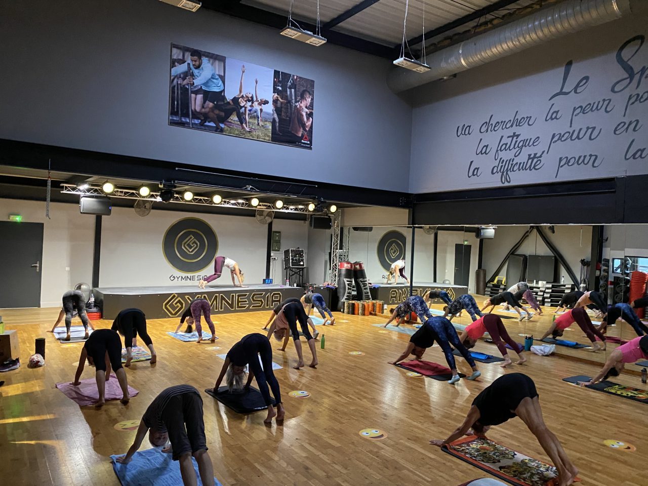 Cours collectif de Body Balance à la salle de Gymnesia Crolles