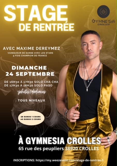 Stage de danse avec Maxime Dereymez